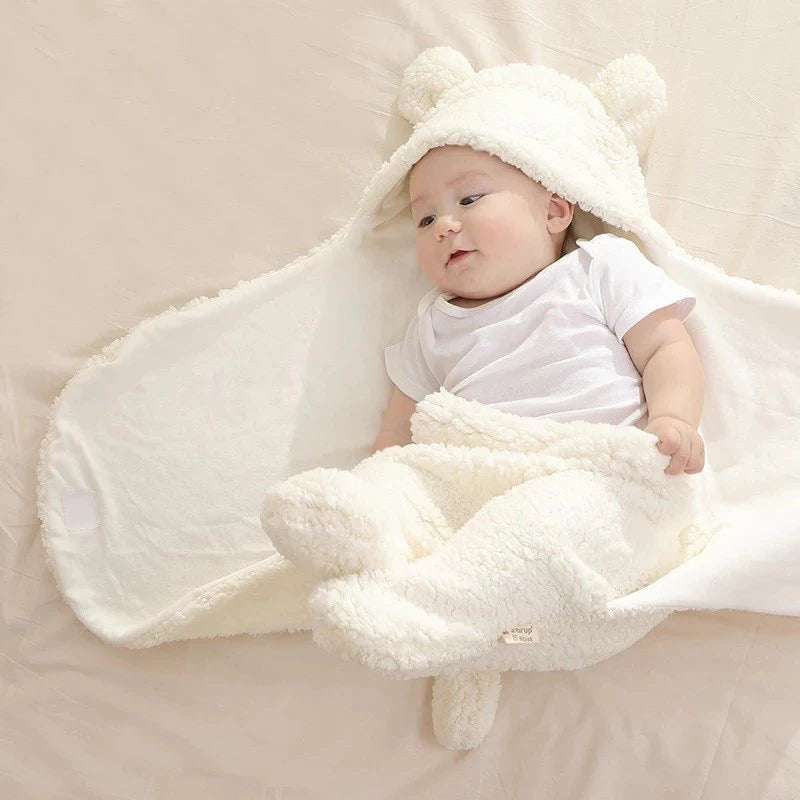 Saco de Dormir Bebe Enroladinho Ursinha Menina e Menino - Manta Maternidade Cobertor Bebe Soft