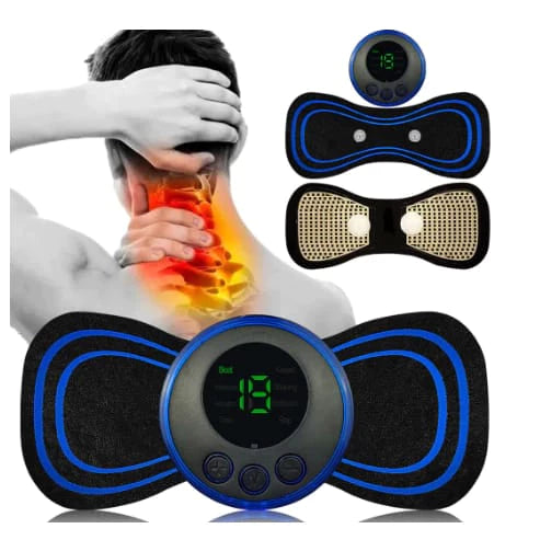 Mini Massageador Portátil Recarregável Dor Pescoço Coluna Pernas alívio da dor ferramenta ombro perna massagem corporal relaxar almofada
