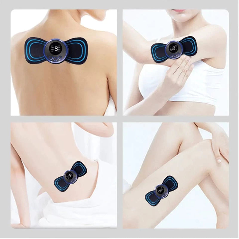 Mini Massageador Portátil Recarregável Dor Pescoço Coluna Pernas alívio da dor ferramenta ombro perna massagem corporal relaxar almofada